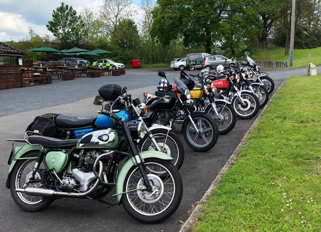 bikes at Tony's diner